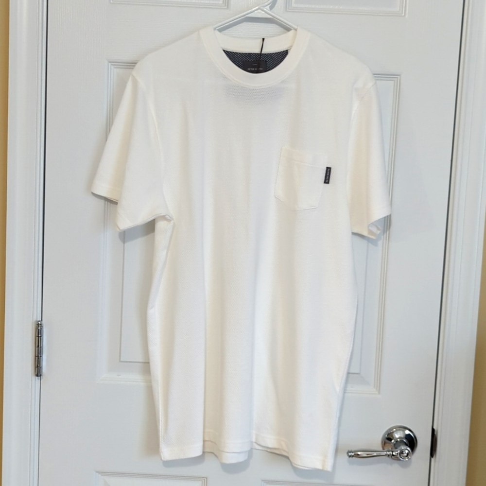 NWT Men's Peter Werth London textured t-shirt Sz L